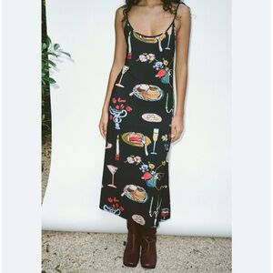 Lisa Says Gah Caviar Set the Table Sofia Slip Dress